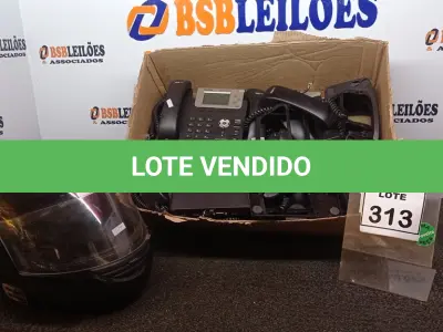 LOTE 313 - 10 APARELHOS DE TELEFONE VOIP, 01 CAPACETE E 01 MINI CPU MARCA HP. (NO ESTADO) ATENÇÃO! FAZER A VISITAÇÃO ANTES DE ARREMATAR, NÃO SABEMOS SE FUNCIONA, LEILÃO NÃO TEM GARANTIA E NEM DEVOLUÇÃO, SUJEITO A POSSÍVEIS AVARIAS VISÍVEIS/OCULTAS E/OU AUSÊNCIA DE COMPONENTES.
