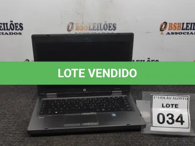 LOTE 034 - 01 NOTEBOOK MARCA HP. (NO ESTADO) ATENÇÃO! FAZER A VISITAÇÃO ANTES DE ARREMATAR, NÃO SABEMOS SE FUNCIONA. LEILÃO NÃO TEM GARANTIA E NEM DEVOLUÇÃO, SUJEITO A POSSÍVEIS AVARIAS VISÍVEIS/OCULTAS E/OU AUSÊNCIA DE COMPONENTES.