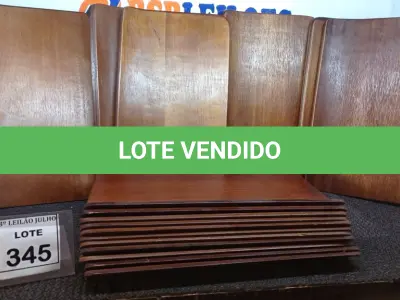 LOTE 345 - 20 PLACAS DE MADEIRAS. (NO ESTADO) ATENÇÃO! FAZER A VISITAÇÃO ANTES DE ARREMATAR, NÃO SABEMOS SE FUNCIONA, LEILÃO NÃO TEM GARANTIA E NEM DEVOLUÇÃO, SUJEITO A POSSÍVEIS AVARIAS VISÍVEIS/OCULTAS E/OU AUSÊNCIA DE COMPONENTES.