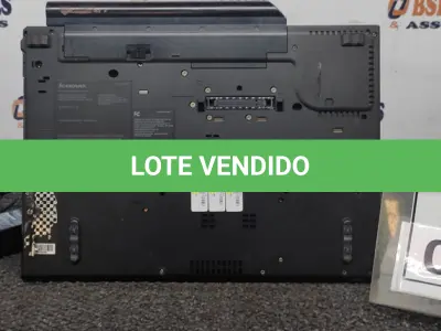 LOTE 048 - 01 NOTEBOOK COM FONTE MARCA LENOVO. (NO ESTADO) ATENÇÃO! FAZER A VISITAÇÃO ANTES DE ARREMATAR, NÃO SABEMOS SE FUNCIONA. LEILÃO NÃO TEM GARANTIA E NEM DEVOLUÇÃO, SUJEITO A POSSÍVEIS AVARIAS VISÍVEIS/OCULTAS E/OU AUSÊNCIA DE COMPONENTES.