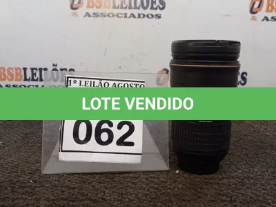 LOTE 062 - 01 LENTE DE CÂMERA AF-S NIKKOR 24-70MM. (NO ESTADO) ATENÇÃO! FAZER A VISITAÇÃO ANTES DE ARREMATAR, NÃO SABEMOS SE FUNCIONA. LEILÃO NÃO TEM GARANTIA E NEM DEVOLUÇÃO, SUJEITO A POSSÍVEIS AVARIAS VISÍVEIS/OCULTAS E/OU AUSÊNCIA DE COMPONENTES.