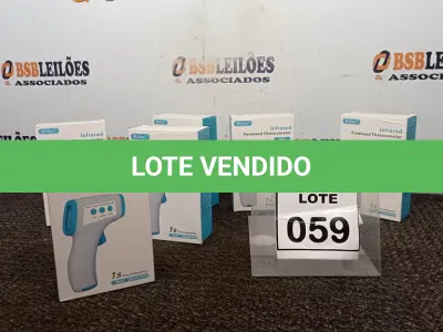 LOTE 059 - 06 TERMÔMETROS DIGITAIS INFRAVERMELHOS. (NO ESTADO) ATENÇÃO! FAZER A VISITAÇÃO ANTES DE ARREMATAR, NÃO SABEMOS SE FUNCIONA. LEILÃO NÃO TEM GARANTIA E NEM DEVOLUÇÃO, SUJEITO A POSSÍVEIS AVARIAS VISÍVEIS/OCULTAS E/OU AUSÊNCIA DE COMPONENTES.