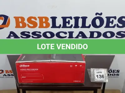 LOTE 136 - 01 VÍDEO RECORDER MARCA AJHUA NA CAIXA. (NO ESTADO) ATENÇÃO! FAZER A VISITAÇÃO ANTES DE ARREMATAR, NÃO SABEMOS SE FUNCIONA. LEILÃO NÃO TEM GARANTIA E NEM DEVOLUÇÃO, SUJEITO A POSSÍVEIS AVARIAS VISÍVEIS/OCULTAS E/OU AUSÊNCIA DE COMPONENTES.