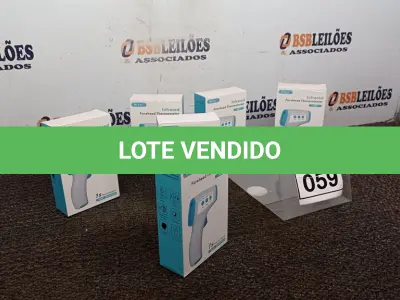 LOTE 059 - 06 TERMÔMETROS DIGITAIS INFRAVERMELHOS. (NO ESTADO) ATENÇÃO! FAZER A VISITAÇÃO ANTES DE ARREMATAR, NÃO SABEMOS SE FUNCIONA. LEILÃO NÃO TEM GARANTIA E NEM DEVOLUÇÃO, SUJEITO A POSSÍVEIS AVARIAS VISÍVEIS/OCULTAS E/OU AUSÊNCIA DE COMPONENTES.