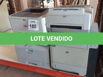LOTE 185 - 04 IMPRESSORAS DE MARCAS E MODELOS DIVERSOS. (NO ESTADO) ATENÇÃO! FAZER A VISITAÇÃO ANTES DE ARREMATAR, NÃO SABEMOS SE FUNCIONA. LEILÃO NÃO TEM GARANTIA E NEM DEVOLUÇÃO, SUJEITO A POSSÍVEIS AVARIAS VISÍVEIS/OCULTAS E/OU AUSÊNCIA DE COMPONENTES.