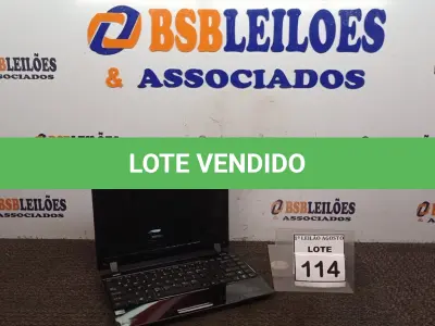 LOTE 114 - 01 NOTEBOOK MARCA ASUS. (NO ESTADO) ATENÇÃO! FAZER A VISITAÇÃO ANTES DE ARREMATAR, NÃO SABEMOS SE FUNCIONA. LEILÃO NÃO TEM GARANTIA E NEM DEVOLUÇÃO, SUJEITO A POSSÍVEIS AVARIAS VISÍVEIS/OCULTAS E/OU AUSÊNCIA DE COMPONENTES.