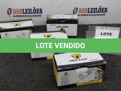 LOTE 057 - 04 CÂMERAS DE MONITORAMENTO AHD 1080P MARCA JORTAN. (NO ESTADO) ATENÇÃO! FAZER A VISITAÇÃO ANTES DE ARREMATAR, NÃO SABEMOS SE FUNCIONA, LEILÃO NÃO TEM GARANTIA E NEM DEVOLUÇÃO, SUJEITO A POSSÍVEIS AVARIAS VISÍVEIS/OCULTAS E/OU AUSÊNCIA DE COMPONENTES.