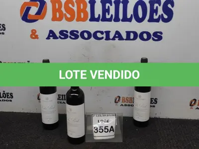 LOTE 355 - 03 GARRAFAS DE VINHO TINTO VALA REAL PORTUGUÊS SAFRA 2019 750ML. (NO ESTADO) ATENÇÃO! FAZER A VISITAÇÃO ANTES DE ARREMATAR, NÃO SABEMOS SE FUNCIONA, LEILÃO NÃO TEM GARANTIA E NEM DEVOLUÇÃO, SUJEITO A POSSÍVEIS AVARIAS VISÍVEIS/OCULTAS E/OU AUSÊNCIA DE COMPONENTES.