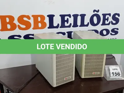 LOTE 156 - 02 NOBREAKS. (NO ESTADO) ATENÇÃO! FAZER A VISITAÇÃO ANTES DE ARREMATAR, NÃO SABEMOS SE FUNCIONA. LEILÃO NÃO TEM GARANTIA E NEM DEVOLUÇÃO, SUJEITO A POSSÍVEIS AVARIAS VISÍVEIS/OCULTAS E/OU AUSÊNCIA DE COMPONENTES.