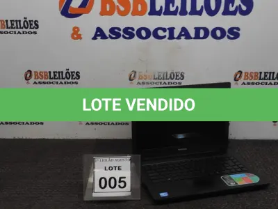 LOTE 005 - 01 NOTEBOOK MARCA POITIVO. (NO ESTADO) ATENÇÃO! FAZER A VISITAÇÃO ANTES DE ARREMATAR, NÃO SABEMOS SE FUNCIONA. LEILÃO NÃO TEM GARANTIA E NEM DEVOLUÇÃO, SUJEITO A POSSÍVEIS AVARIAS VISÍVEIS/OCULTAS E/OU AUSÊNCIA DE COMPONENTES.