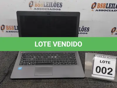 LOTE 002 - 01 NOTEBOOK MARCA POSITIVO. (NO ESTADO) ATENÇÃO! FAZER A VISITAÇÃO ANTES DE ARREMATAR, NÃO SABEMOS SE FUNCIONA. LEILÃO NÃO TEM GARANTIA E NEM DEVOLUÇÃO, SUJEITO A POSSÍVEIS AVARIAS VISÍVEIS/OCULTAS E/OU AUSÊNCIA DE COMPONENTES.