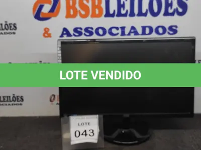 LOTE 043 - 01 MONITOR MARCA AOC. (NO ESTADO) ATENÇÃO! FAZER A VISITAÇÃO ANTES DE ARREMATAR, NÃO SABEMOS SE FUNCIONA. LEILÃO NÃO TEM GARANTIA E NEM DEVOLUÇÃO, SUJEITO A POSSÍVEIS AVARIAS VISÍVEIS/OCULTAS E/OU AUSÊNCIA DE COMPONENTES.