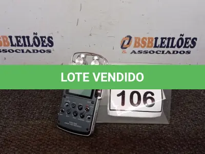 LOTE 106 - 01 GRAVADOR DE ÁUDIO. (NO ESTADO) ATENÇÃO! FAZER A VISITAÇÃO ANTES DE ARREMATAR, NÃO SABEMOS SE FUNCIONA. LEILÃO NÃO TEM GARANTIA E NEM DEVOLUÇÃO, SUJEITO A POSSÍVEIS AVARIAS VISÍVEIS/OCULTAS E/OU AUSÊNCIA DE COMPONENTES.