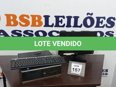 LOTE 157 - 01 COMPUTADOR MARCA HP. (NO ESTADO) ATENÇÃO! FAZER A VISITAÇÃO ANTES DE ARREMATAR, NÃO SABEMOS SE FUNCIONA. LEILÃO NÃO TEM GARANTIA E NEM DEVOLUÇÃO, SUJEITO A POSSÍVEIS AVARIAS VISÍVEIS/OCULTAS E/OU AUSÊNCIA DE COMPONENTES.