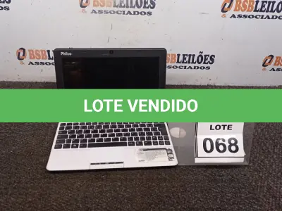 LOTE 068 - 01 NETBOOK MARCA PHILCO. (NO ESTADO) ATENÇÃO! FAZER A VISITAÇÃO ANTES DE ARREMATAR, NÃO SABEMOS SE FUNCIONA. LEILÃO NÃO TEM GARANTIA E NEM DEVOLUÇÃO, SUJEITO A POSSÍVEIS AVARIAS VISÍVEIS/OCULTAS E/OU AUSÊNCIA DE COMPONENTES.