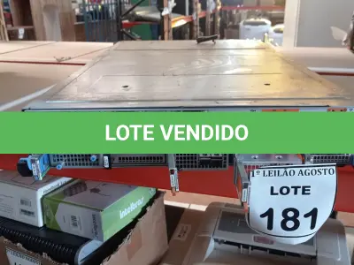 LOTE 181 - 01 SERVIDOR. (NO ESTADO) ATENÇÃO! FAZER A VISITAÇÃO ANTES DE ARREMATAR, NÃO SABEMOS SE FUNCIONA. LEILÃO NÃO TEM GARANTIA E NEM DEVOLUÇÃO, SUJEITO A POSSÍVEIS AVARIAS VISÍVEIS/OCULTAS E/OU AUSÊNCIA DE COMPONENTES.