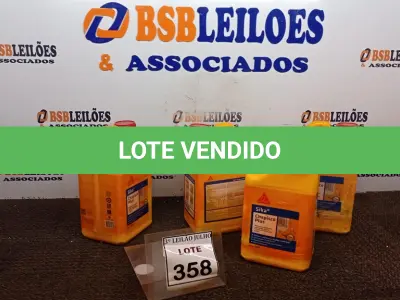LOTE 358 - 04 GALÕES DE CHAPISCO PLUS DE 3,6LTS CADA MARCA SIKA. (NO ESTADO) ATENÇÃO! FAZER A VISITAÇÃO ANTES DE ARREMATAR, NÃO SABEMOS SE FUNCIONA, LEILÃO NÃO TEM GARANTIA E NEM DEVOLUÇÃO, SUJEITO A POSSÍVEIS AVARIAS VISÍVEIS/OCULTAS E/OU AUSÊNCIA DE COMPONENTES.