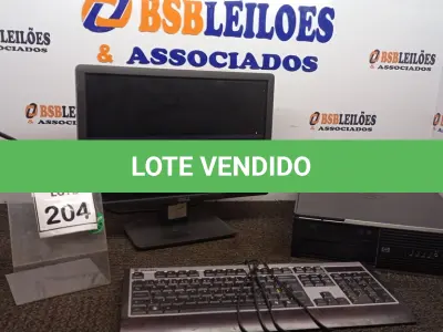 LOTE 204 - 01 COMPUTADOR. (NO ESTADO) ATENÇÃO! FAZER A VISITAÇÃO ANTES DE ARREMATAR, NÃO SABEMOS SE FUNCIONA. LEILÃO NÃO TEM GARANTIA E NEM DEVOLUÇÃO, SUJEITO A POSSÍVEIS AVARIAS VISÍVEIS/OCULTAS E/OU AUSÊNCIA DE COMPONENTES.