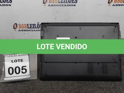 LOTE 005 - 01 NOTEBOOK MARCA POITIVO. (NO ESTADO) ATENÇÃO! FAZER A VISITAÇÃO ANTES DE ARREMATAR, NÃO SABEMOS SE FUNCIONA. LEILÃO NÃO TEM GARANTIA E NEM DEVOLUÇÃO, SUJEITO A POSSÍVEIS AVARIAS VISÍVEIS/OCULTAS E/OU AUSÊNCIA DE COMPONENTES.
