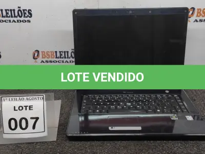 LOTE 007 - 01 NOTEBOOK MARCA IATUTEC. (NO ESTADO) ATENÇÃO! FAZER A VISITAÇÃO ANTES DE ARREMATAR, NÃO SABEMOS SE FUNCIONA. LEILÃO NÃO TEM GARANTIA E NEM DEVOLUÇÃO, SUJEITO A POSSÍVEIS AVARIAS VISÍVEIS/OCULTAS E/OU AUSÊNCIA DE COMPONENTES.