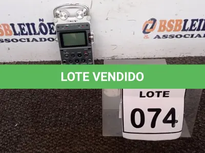 LOTE 074 - 01 GRAVADOR DE ÁUDIO. (NO ESTADO) ATENÇÃO! FAZER A VISITAÇÃO ANTES DE ARREMATAR, NÃO SABEMOS SE FUNCIONA. LEILÃO NÃO TEM GARANTIA E NEM DEVOLUÇÃO, SUJEITO A POSSÍVEIS AVARIAS VISÍVEIS/OCULTAS E/OU AUSÊNCIA DE COMPONENTES.