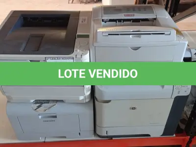 LOTE 185 - 04 IMPRESSORAS DE MARCAS E MODELOS DIVERSOS. (NO ESTADO) ATENÇÃO! FAZER A VISITAÇÃO ANTES DE ARREMATAR, NÃO SABEMOS SE FUNCIONA. LEILÃO NÃO TEM GARANTIA E NEM DEVOLUÇÃO, SUJEITO A POSSÍVEIS AVARIAS VISÍVEIS/OCULTAS E/OU AUSÊNCIA DE COMPONENTES.