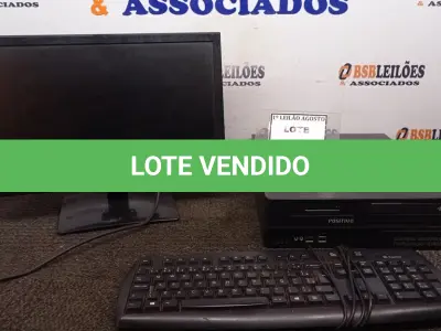 LOTE 133 - 01 COMPUTADOR. (NO ESTADO) ATENÇÃO! FAZER A VISITAÇÃO ANTES DE ARREMATAR, NÃO SABEMOS SE FUNCIONA. LEILÃO NÃO TEM GARANTIA E NEM DEVOLUÇÃO, SUJEITO A POSSÍVEIS AVARIAS VISÍVEIS/OCULTAS E/OU AUSÊNCIA DE COMPONENTES.