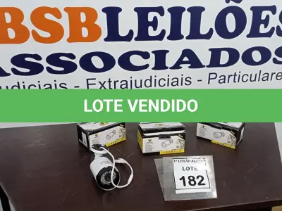 LOTE 182 - 04 CÂMERAS DE MONITORAMENTO AHD 1080P MARCA JORTAN. (NO ESTADO) ATENÇÃO! FAZER A VISITAÇÃO ANTES DE ARREMATAR, NÃO SABEMOS SE FUNCIONA, LEILÃO NÃO TEM GARANTIA E NEM DEVOLUÇÃO, SUJEITO A POSSÍVEIS AVARIAS VISÍVEIS/OCULTAS E/OU AUSÊNCIA DE COMPONENTES.