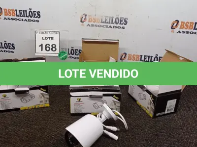 LOTE 168 - 04 CÂMERAS DE MONITORAMENTO AHD 1080P MARCA JORTAN. (NO ESTADO) ATENÇÃO! FAZER A VISITAÇÃO ANTES DE ARREMATAR, NÃO SABEMOS SE FUNCIONA, LEILÃO NÃO TEM GARANTIA E NEM DEVOLUÇÃO, SUJEITO A POSSÍVEIS AVARIAS VISÍVEIS/OCULTAS E/OU AUSÊNCIA DE COMPONENTES.