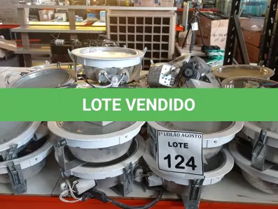 LOTE 124 - 01 LOTE COM VÁRIAS LUMINÁRIAS, 02 CÂMERAS E 01 SENSOR DE MOVIMENTO. (NO ESTADO) ATENÇÃO! FAZER A VISITAÇÃO ANTES DE ARREMATAR, NÃO SABEMOS SE FUNCIONA. LEILÃO NÃO TEM GARANTIA E NEM DEVOLUÇÃO, SUJEITO A POSSÍVEIS AVARIAS VISÍVEIS/OCULTAS E/OU AUSÊNCIA DE COMPONENTES.