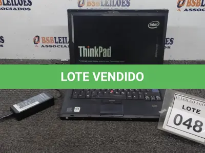 LOTE 048 - 01 NOTEBOOK COM FONTE MARCA LENOVO. (NO ESTADO) ATENÇÃO! FAZER A VISITAÇÃO ANTES DE ARREMATAR, NÃO SABEMOS SE FUNCIONA. LEILÃO NÃO TEM GARANTIA E NEM DEVOLUÇÃO, SUJEITO A POSSÍVEIS AVARIAS VISÍVEIS/OCULTAS E/OU AUSÊNCIA DE COMPONENTES.