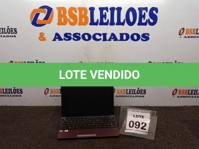 LOTE 092 - 01 NETEBOOK MARCA ASUS. (NO ESTADO) ATENÇÃO! FAZER A VISITAÇÃO ANTES DE ARREMATAR, NÃO SABEMOS SE FUNCIONA. LEILÃO NÃO TEM GARANTIA E NEM DEVOLUÇÃO, SUJEITO A POSSÍVEIS AVARIAS VISÍVEIS/OCULTAS E/OU AUSÊNCIA DE COMPONENTES.