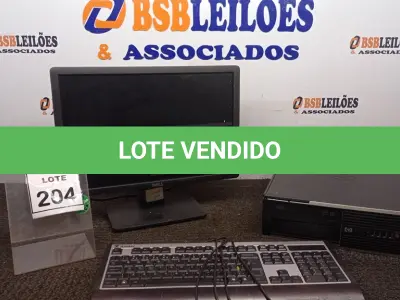 LOTE 204 - 01 COMPUTADOR. (NO ESTADO) ATENÇÃO! FAZER A VISITAÇÃO ANTES DE ARREMATAR, NÃO SABEMOS SE FUNCIONA. LEILÃO NÃO TEM GARANTIA E NEM DEVOLUÇÃO, SUJEITO A POSSÍVEIS AVARIAS VISÍVEIS/OCULTAS E/OU AUSÊNCIA DE COMPONENTES.
