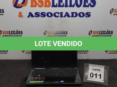 LOTE 011 - 01 NOTEBOOK MARCA CCE. (NO ESTADO) ATENÇÃO! FAZER A VISITAÇÃO ANTES DE ARREMATAR, NÃO SABEMOS SE FUNCIONA. LEILÃO NÃO TEM GARANTIA E NEM DEVOLUÇÃO, SUJEITO A POSSÍVEIS AVARIAS VISÍVEIS/OCULTAS E/OU AUSÊNCIA DE COMPONENTES.