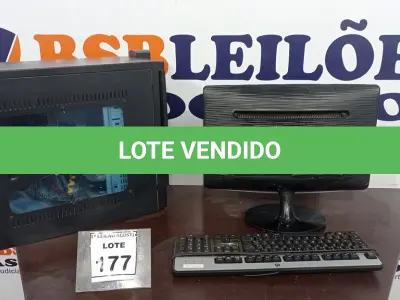 LOTE 177 - 01 COMPUTADOR. (NO ESTADO) ATENÇÃO! FAZER A VISITAÇÃO ANTES DE ARREMATAR, NÃO SABEMOS SE FUNCIONA. LEILÃO NÃO TEM GARANTIA E NEM DEVOLUÇÃO, SUJEITO A POSSÍVEIS AVARIAS VISÍVEIS/OCULTAS E/OU AUSÊNCIA DE COMPONENTES.