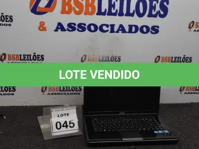 LOTE 045 - 01 NOTEBOOK MARCA MSI. (NO ESTADO) ATENÇÃO! FAZER A VISITAÇÃO ANTES DE ARREMATAR, NÃO SABEMOS SE FUNCIONA. LEILÃO NÃO TEM GARANTIA E NEM DEVOLUÇÃO, SUJEITO A POSSÍVEIS AVARIAS VISÍVEIS/OCULTAS E/OU AUSÊNCIA DE COMPONENTES.