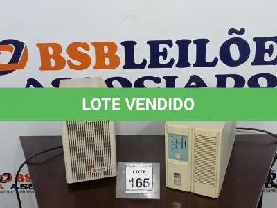 LOTE 165 - 02 NOBREAKS. (NO ESTADO) ATENÇÃO! FAZER A VISITAÇÃO ANTES DE ARREMATAR, NÃO SABEMOS SE FUNCIONA. LEILÃO NÃO TEM GARANTIA E NEM DEVOLUÇÃO, SUJEITO A POSSÍVEIS AVARIAS VISÍVEIS/OCULTAS E/OU AUSÊNCIA DE COMPONENTES.