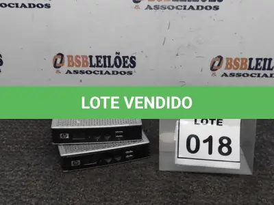 LOTE 018 - 02 MINIS PC MARCA HP. (NO ESTADO) ATENÇÃO! FAZER A VISITAÇÃO ANTES DE ARREMATAR, NÃO SABEMOS SE FUNCIONA. LEILÃO NÃO TEM GARANTIA E NEM DEVOLUÇÃO, SUJEITO A POSSÍVEIS AVARIAS VISÍVEIS/OCULTAS E/OU AUSÊNCIA DE COMPONENTES.