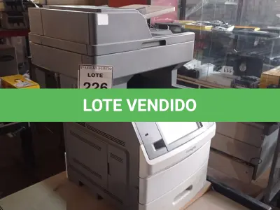 LOTE 226 - 01 IMPRESSORA MULTIFUNCIONAL MODELOX656DE MARCA LEXMARK. (NO ESTADO) ATENÇÃO! FAZER A VISITAÇÃO ANTES DE ARREMATAR, NÃO SABEMOS SE FUNCIONA, LEILÃO NÃO TEM GARANTIA E NEM DEVOLUÇÃO, SUJEITO A POSSÍVEIS AVARIAS VISÍVEIS/OCULTAS E/OU AUSÊNCIA DE COMPONENTES.
