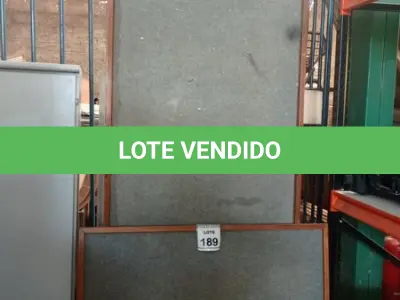 LOTE 189 - 01 MURAL DE 3.00X0.80 E 01 MURAL DE 1.00X1.00. (NO ESTADO) ATENÇÃO! FAZER A VISITAÇÃO ANTES DE ARREMATAR, NÃO SABEMOS SE FUNCIONA. LEILÃO NÃO TEM GARANTIA E NEM DEVOLUÇÃO, SUJEITO A POSSÍVEIS AVARIAS VISÍVEIS/OCULTAS E/OU AUSÊNCIA DE COMPONENTES.