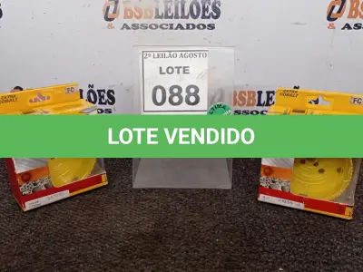 LOTE 088 - 02 SERRAS COPO MARCA STARRETT. (NO ESTADO) ATENÇÃO! FAZER A VISITAÇÃO ANTES DE ARREMATAR, NÃO SABEMOS SE FUNCIONA, LEILÃO NÃO TEM GARANTIA E NEM DEVOLUÇÃO, SUJEITO A POSSÍVEIS AVARIAS VISÍVEIS/OCULTAS E/OU AUSÊNCIA DE COMPONENTES.