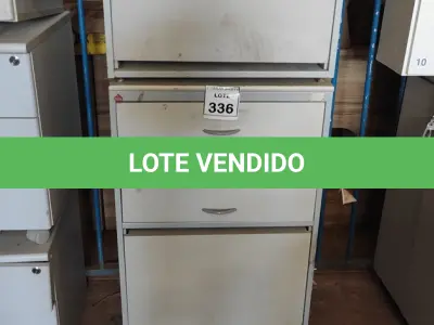 LOTE 336 - 02 ARMÁRIOS BAIXO COM 03 GAVETAS. (NO ESTADO) ATENÇÃO! FAZER A VISITAÇÃO ANTES DE ARREMATAR, NÃO SABEMOS SE FUNCIONA. LEILÃO NÃO TEM GARANTIA E NEM DEVOLUÇÃO, SUJEITO A POSSÍVEIS AVARIAS VISÍVEIS/OCULTAS E/OU AUSÊNCIA DE COMPONENTES.