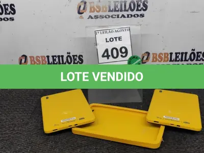 LOTE 409 - 02 TABLETS MARCA CCE. (NO ESTADO) ATENÇÃO! FAZER A VISITAÇÃO ANTES DE ARREMATAR, NÃO SABEMOS SE FUNCIONA. LEILÃO NÃO TEM GARANTIA E NEM DEVOLUÇÃO, SUJEITO A POSSÍVEIS AVARIAS VISÍVEIS/OCULTAS E/OU AUSÊNCIA DE COMPONENTES.