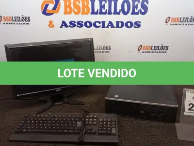 LOTE 233 - 01 COMPUTADOR. (NO ESTADO) ATENÇÃO! FAZER A VISITAÇÃO ANTES DE ARREMATAR, NÃO SABEMOS SE FUNCIONA. LEILÃO NÃO TEM GARANTIA E NEM DEVOLUÇÃO, SUJEITO A POSSÍVEIS AVARIAS VISÍVEIS/OCULTAS E/OU AUSÊNCIA DE COMPONENTES.
