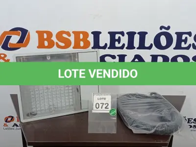 LOTE 072 - 01 CAIXA PLÁSTICA PARA UNIDADE DE MEDIÇÃO DE ÁGUA. (NO ESTADO) ATENÇÃO! FAZER A VISITAÇÃO ANTES DE ARREMATAR, NÃO SABEMOS SE FUNCIONA, LEILÃO NÃO TEM GARANTIA E NEM DEVOLUÇÃO, SUJEITO A POSSÍVEIS AVARIAS VISÍVEIS/OCULTAS E/OU AUSÊNCIA DE COMPONENTES.