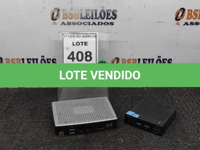 LOTE 408 - 01 MINI PC HP E 01 WYSE 3040 DELL. (NO ESTADO) ATENÇÃO! FAZER A VISITAÇÃO ANTES DE ARREMATAR, NÃO SABEMOS SE FUNCIONA, LEILÃO NÃO TEM GARANTIA E NEM DEVOLUÇÃO, SUJEITO A POSSÍVEIS AVARIAS VISÍVEIS/OCULTAS E/OU AUSÊNCIA DE COMPONENTES.