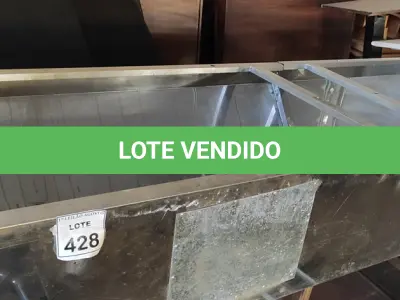 LOTE 428 - 01 COIFA EM INOX. (NO ESTADO) ATENÇÃO! FAZER A VISITAÇÃO ANTES DE ARREMATAR, NÃO SABEMOS SE FUNCIONA, LEILÃO NÃO TEM GARANTIA E NEM DEVOLUÇÃO, SUJEITO A POSSÍVEIS AVARIAS VISÍVEIS/OCULTAS E/OU AUSÊNCIA DE COMPONENTES.