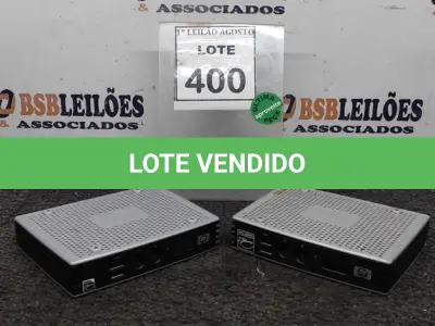 LOTE 400 - 02 MINIS PC MARCA HP. (NO ESTADO) ATENÇÃO! FAZER A VISITAÇÃO ANTES DE ARREMATAR, NÃO SABEMOS SE FUNCIONA. LEILÃO NÃO TEM GARANTIA E NEM DEVOLUÇÃO, SUJEITO A POSSÍVEIS AVARIAS VISÍVEIS/OCULTAS E/OU AUSÊNCIA DE COMPONENTES.