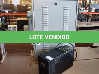 LOTE 242 - 01 NOBREAK MARCA LACERDA E UM BANCO DE BATERIAS COM 06 BATERIAS. (NO ESTADO) ATENÇÃO! FAZER A VISITAÇÃO ANTES DE ARREMATAR, NÃO SABEMOS SE FUNCIONA, LEILÃO NÃO TEM GARANTIA E NEM DEVOLUÇÃO, SUJEITO A POSSÍVEIS AVARIAS VISÍVEIS/OCULTAS E/OU AUSÊNCIA DE COMPONENTES.