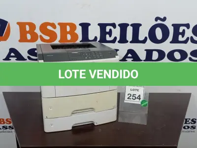 LOTE 254 - 01 IMPRESSORA MODELO MS610DN MARCA LEXMARK. (NO ESTADO) ATENÇÃO! FAZER A VISITAÇÃO ANTES DE ARREMATAR, NÃO SABEMOS SE FUNCIONA. LEILÃO NÃO TEM GARANTIA E NEM DEVOLUÇÃO, SUJEITO A POSSÍVEIS AVARIAS VISÍVEIS/OCULTAS E/OU AUSÊNCIA DE COMPONENTES.